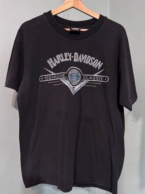 Harley-Davidson Black Short Sleeve Tee with Gray Logo